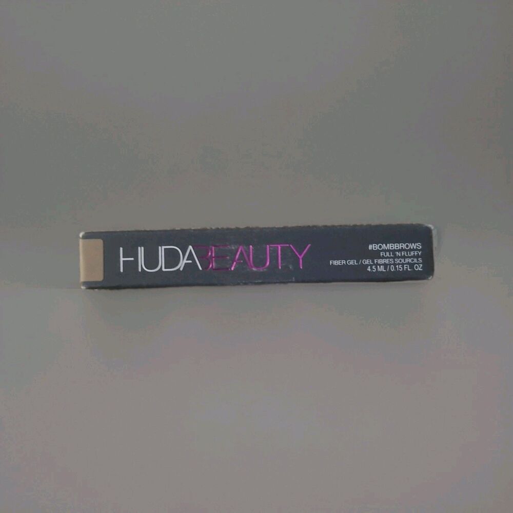 New Huda Beauty Bomb Brows Full Fluffy Fiber Gel 0.15oz FULL SZ Warm BLONDE